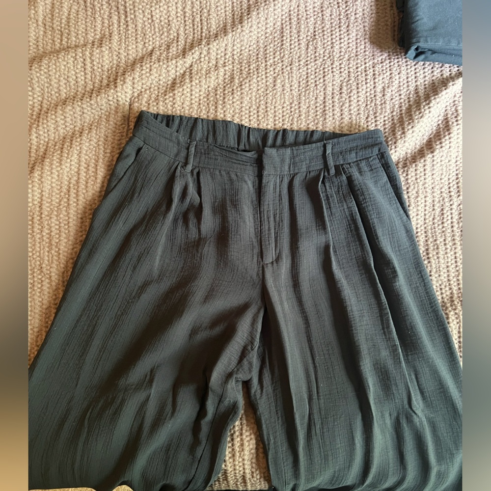 High Waisted Women’s Flare Linen Pants